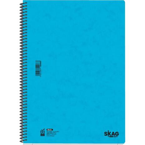 Τετράδιο σπιραλ SKAG Basic Α4 3 θεμάτων (276115) (Διάφορα σχέδια)