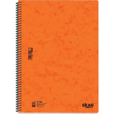 Τετράδιο σπιράλ Skag Basic Πρεσπάν A4 1 θέμα 312813