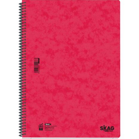 Τετράδιο σπιράλ Skag Basic Πρεσπάν A4 1 θέμα 312813