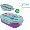 Φαγητοδοχείο "Stitch" με μαχαιροπίρουνα 22x16x7εκ.