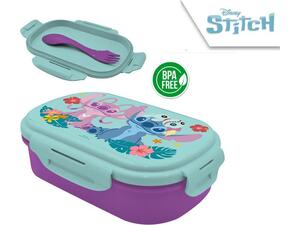 Φαγητοδοχείο "Stitch" με μαχαιροπίρουνα 22x16x7εκ.