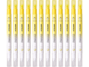 Μαρκαδόρος υπογράμμισης Writech Erasable με μελάνι που σβήνει Chisel 1-4mm Κίτρινο (Yellow)