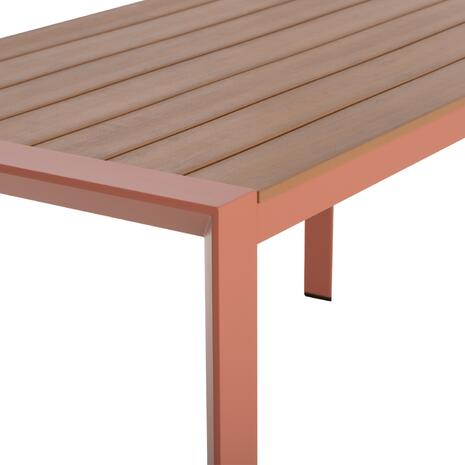 ΤΡΑΠΕΖΙ ΕΞΩΤ.ΧΩΡΟΥ GOYA HM6059.08 ΑΛΟΥΜΙΝΙΟ ΣE TERRACOTTA & POLYWOOD 160X80Χ75Υεκ.