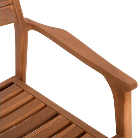 ΠΟΛΥΘΡΟΝΑ BOZZY HM9935 ΜΑΣΙΦ ΞΥΛΟ TEAK ΣΕ ΦΥΣΙΚΟ 58x61x80,5Υ (σετ 2 τεμαχίων)