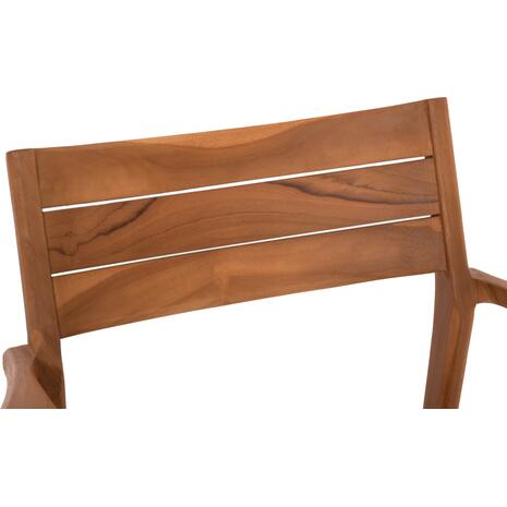 ΠΟΛΥΘΡΟΝΑ BOZZY HM9935 ΜΑΣΙΦ ΞΥΛΟ TEAK ΣΕ ΦΥΣΙΚΟ 58x61x80,5Υ (σετ 2 τεμαχίων)