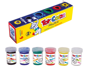 Δακτυλομπογιές Toy Color Superwash σετ 6 χρώματα x 25ml