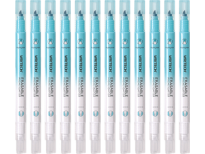 Μαρκαδόρος υπογράμμισης Writech Erasable με μελάνι που σβήνει Chisel 1-4mm Παστέλ Μπλε