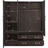 ΝΤΟΥΛΑΠΑ 3ΦΥΛΛΗ CARLY HM384.01 ΜΕ ΔΥΟ ΣΥΡΤΑΡΙΑ ZEBRANO 150X55Χ180Υεκ.
