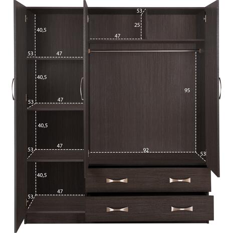 ΝΤΟΥΛΑΠΑ 3ΦΥΛΛΗ CARLY HM384.01 ΜΕ ΔΥΟ ΣΥΡΤΑΡΙΑ ZEBRANO 150X55Χ180Υεκ.