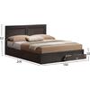 ΚΡΕΒΑΤΙ CAPRI HM312.01 ΜΕ 2ΣΥΡΤΑΡΙΑ ZEBRANO ΓΙΑ ΣΤΡΩΜΑ 150x200εκ.