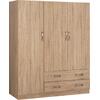 ΝΤΟΥΛΑΠΑ 3ΦΥΛΛΗ CARLY HM384.02 ΜΕ ΔΥΟ ΣΥΡΤΑΡΙΑ SONAMA 150X55Χ180Υεκ.