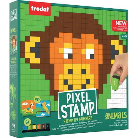 Δημιουργικό παιχνίδι με σφραγίδες Trodat Pixel stamp Animals