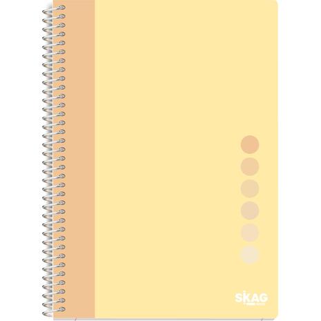 Τετράδιο σπιράλ Skag Pastel Vives 17x25cm 2 θεμάτων διάφορα χρώματα (312882)