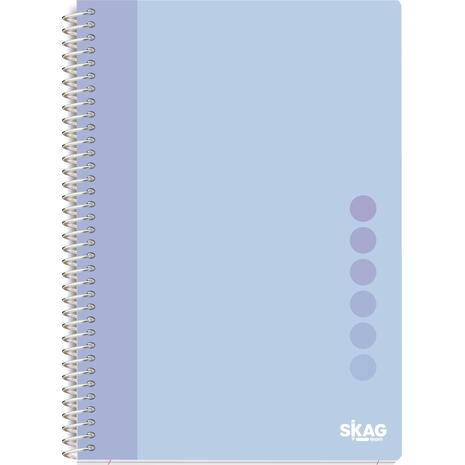 Τετράδιο σπιράλ Skag Pastel Vives A4 3 θεμάτων διάφορα χρώματα (312929)