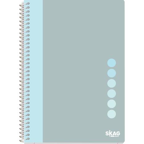 Τετράδιο σπιράλ Skag Pastel Vives A4 3 θεμάτων διάφορα χρώματα (312929)