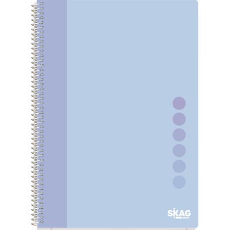 Τετράδιο σπιράλ Skag Pastel Vives A4 2 θεμάτων διάφορα χρώματα (312912)