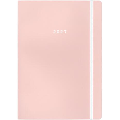 Ημερολόγιο ημερήσιο Next Flexi Pastel με λάστιχο 2027 14x21εκ ροζ