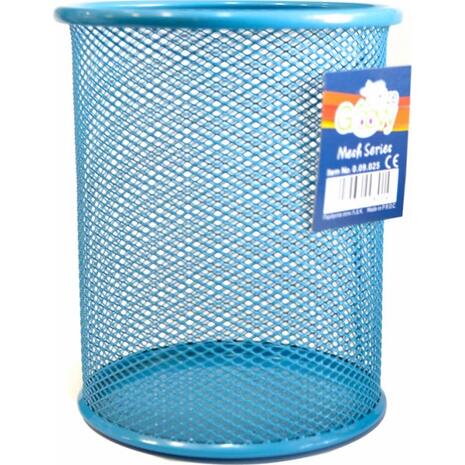 Μολυβοθήκη GROOVY διάτρητη μεταλλική γίγας μπλε