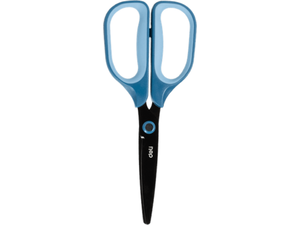 Ψαλίδι γραφείου Deli Linfini μαλακή λαβή 17.5cm (L+R) Μπλε