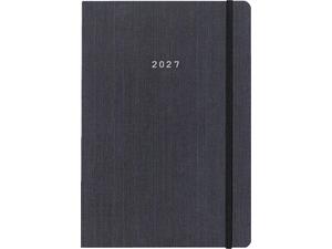 Ημερολόγιο εβδομαδιαίο Next Fabric flexi 2027 με λάστιχο 17x25cm Γκρι (02327-08-27)