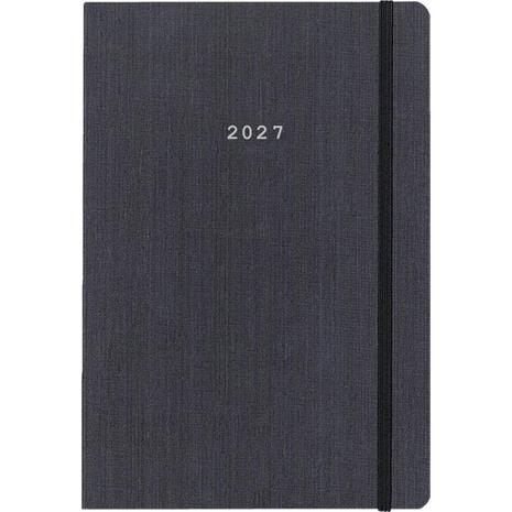 Ημερολόγιο εβδομαδιαίο Next Fabric flexi 2027 με λάστιχο 17x25cm Γκρι (02327-08-27)