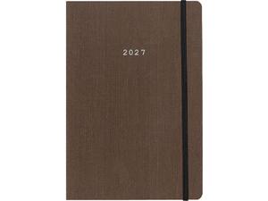 Ημερολόγιο εβδομαδιαίο Next Fabric flexi 2027 με λάστιχο 17x25cm Καφέ (02327-07-27)