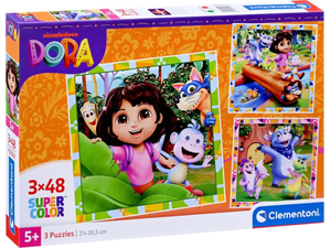 Παζλ Clementoni "Dora" 3x48 κομμάτια