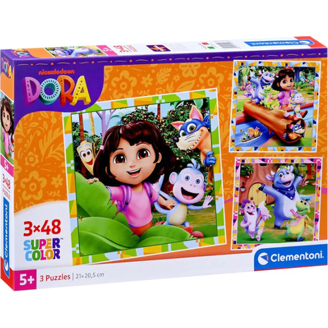 Παζλ Clementoni "Dora" 3x48 κομμάτια