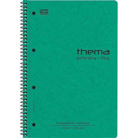 Τετράδιο σπιράλ Typotrust Thema Prespan A4 2 θεμάτων 120 σελίδες (διάφορα χρώματα)