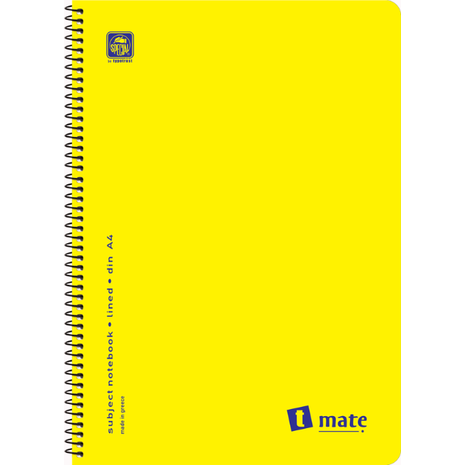 Τετράδιο σπιράλ Typotrust T-Mate PP A4 2 θεμάτων 120 σελίδες (διάφορα χρώματα)