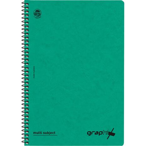 Τετράδιο σπιράλ πρεσπάν Typotrust Graphix A4 2 θεμάτων 120 σελίδες (διάφορα χρώματα)