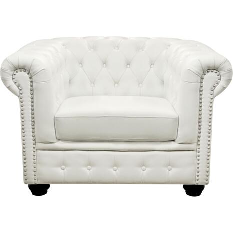 ΣΕΤ ΣΑΛΟΝΙ 2/ΘΕΣΙΟ & 3/ΘΕΣΙΟ & ΠΟΛΥΘΡΟΝΑ CHESTERFIELD ΛΕΥΚΟ ΜΑΤ