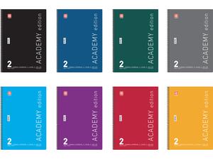 Τετράδιο σπιράλ Typotrust Academy A4 2 θεμάτων 120 σελίδες (διάφορα χρώματα)