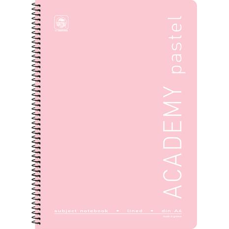 Τετράδιο σπιράλ Typotrust Academy Pastel A4 2 θεμάτων (διάφορα χρώματα)