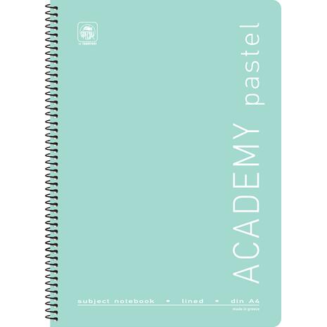 Τετράδιο σπιράλ Typotrust Academy Pastel A4 2 θεμάτων (διάφορα χρώματα)