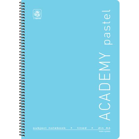 Τετράδιο σπιράλ Typotrust Academy Pastel A4 2 θεμάτων (διάφορα χρώματα)