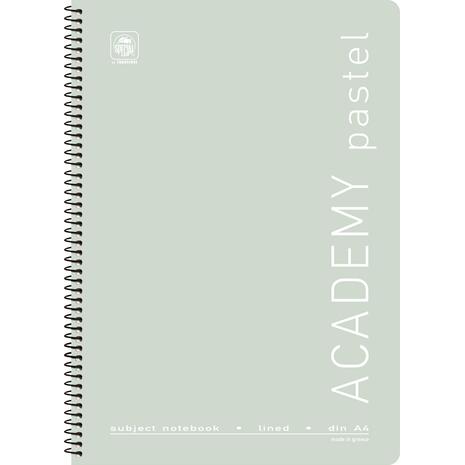 Τετράδιο σπιράλ Typotrust Academy Pastel A4 2 θεμάτων (διάφορα χρώματα)