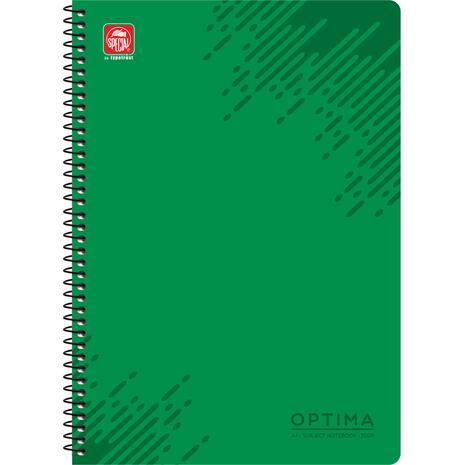 Τετράδιο σπιράλ Typotrust Optima A4 2 θεμάτων 120 σελίδες (διάφορα χρώματα)