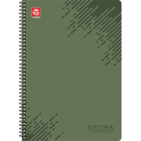Τετράδιο σπιράλ Typotrust Optima A4 2 θεμάτων 120 σελίδες (διάφορα χρώματα)