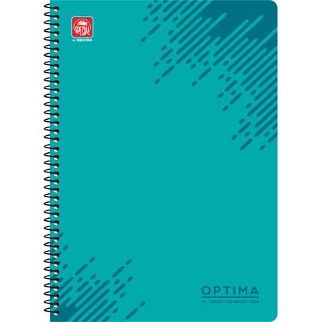 Τετράδιο σπιράλ Typotrust Optima A4 2 θεμάτων 120 σελίδες (διάφορα χρώματα)