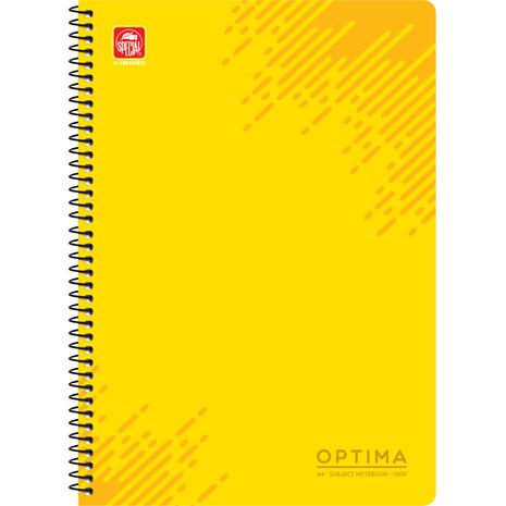 Τετράδιο σπιράλ Typotrust Optima A4 2 θεμάτων 120 σελίδες (διάφορα χρώματα)