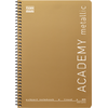 Τετράδιο σπιράλ Typotrust Academy Metallic 2 θεμάτων 17x25cm