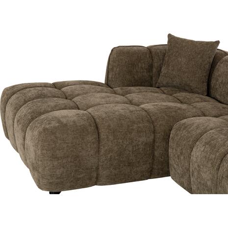 ΚΑΝΑΠΕΣ ΓΩΝΙΑ (ΑΡΙΣΤΕΡΗ) LYKKE HM3326.03L ΠΡΑΣΙΝΟ ΥΦΑΣΜΑ 280x83-160(η γωνία)x80Υεκ