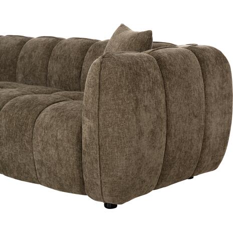 ΚΑΝΑΠΕΣ ΓΩΝΙΑ (ΑΡΙΣΤΕΡΗ) LYKKE HM3326.03L ΠΡΑΣΙΝΟ ΥΦΑΣΜΑ 280x83-160(η γωνία)x80Υεκ