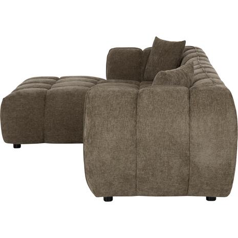 ΚΑΝΑΠΕΣ ΓΩΝΙΑ (ΑΡΙΣΤΕΡΗ) LYKKE HM3326.03L ΠΡΑΣΙΝΟ ΥΦΑΣΜΑ 280x83-160(η γωνία)x80Υεκ