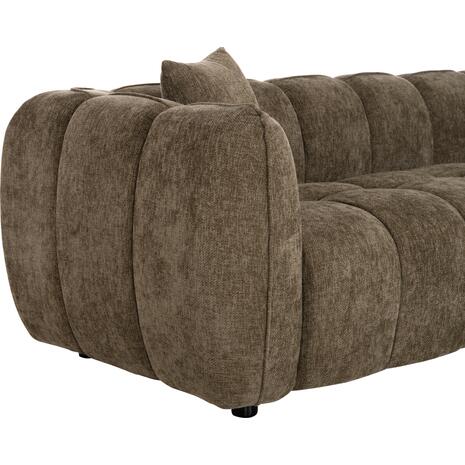 ΚΑΝΑΠΕΣ ΓΩΝΙΑ (ΔΕΞΙΑ) LYKKE HM3326.03R ΠΡΑΣΙΝΟ ΥΦΑΣΜΑ 280x89-165(η γωνία)x70Υεκ