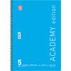 Τετράδιο σπιράλ Typotrust Academy A4 5 θεμάτων (διάφορα κλασικά χρώματα)