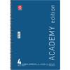 Τετράδιο σπιράλ Typotrust Academy A4 4 θεμάτων (διάφορα κλασικά χρώματα)