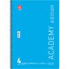 Τετράδιο σπιράλ Typotrust Academy A4 4 θεμάτων (διάφορα κλασικά χρώματα)