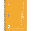 Τετράδιο Σπιράλ Typotrust Academy 17x25cm ριγέ 2 θεμάτων 60φ Διάφορα χρώματα